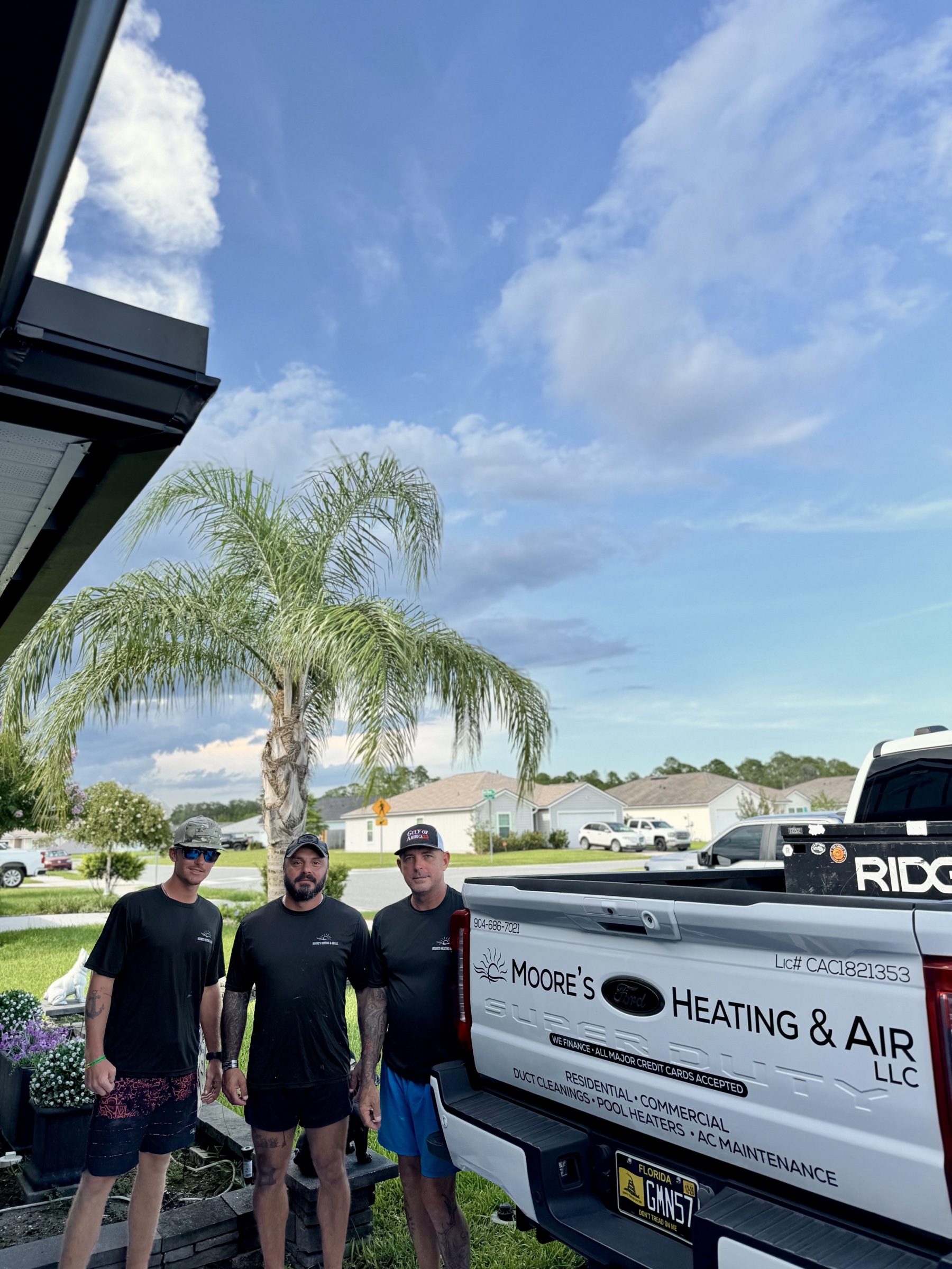 The Moore's Heating and Air team